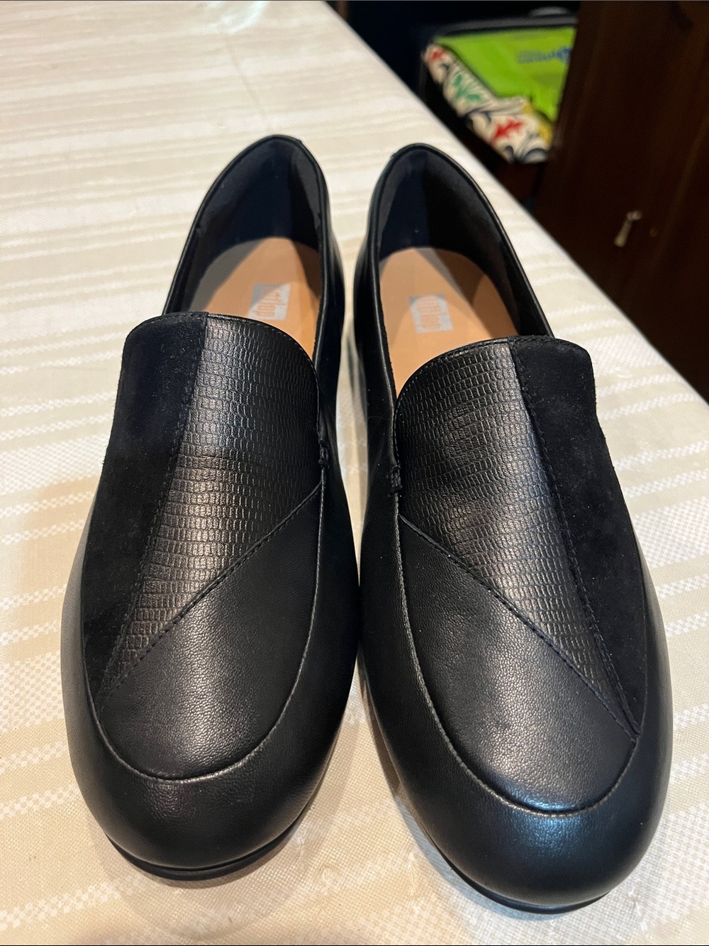 NEW FitFlop Lena Lizard Embossed Loafer size 9 women’s - Picture 2 of 7